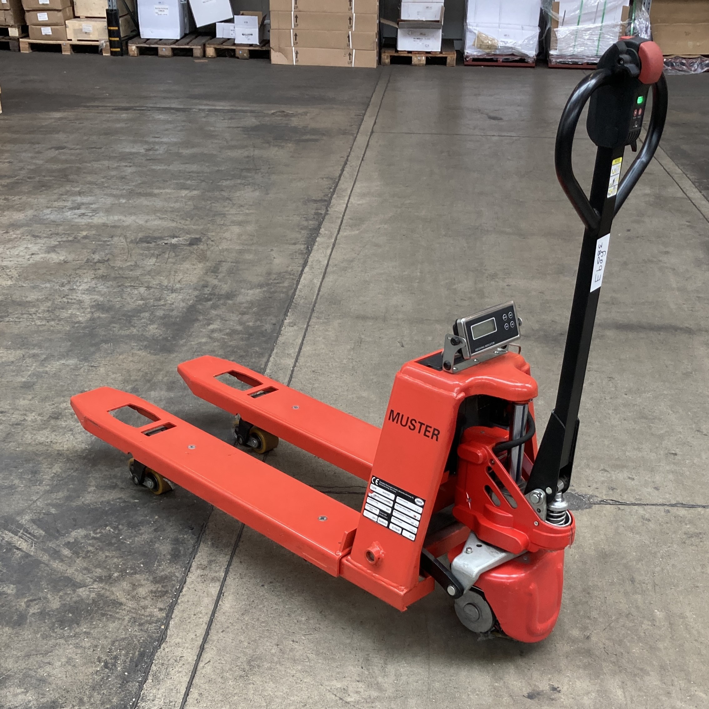 Semi-elektrischer Hubwagen mit Waage 1500kg GEBRAUCHT