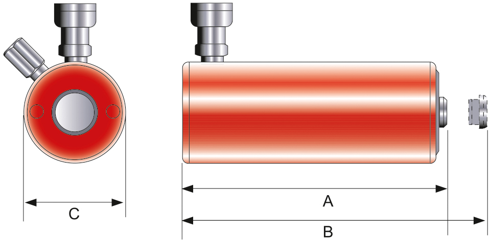 Hydraulik-Zylinder einfachwirkend STANDARD