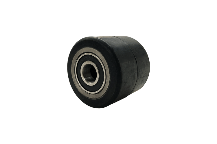 Tandem Gabelrolle Vollgummi 80 x 70 mm für Hubwagen