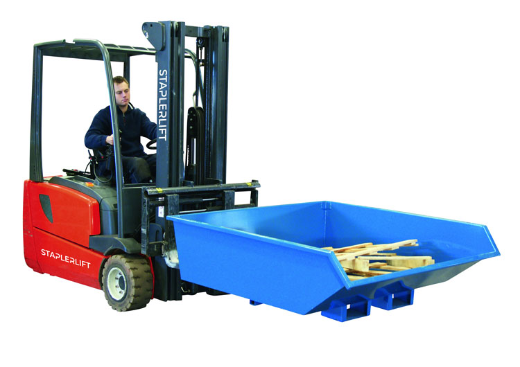 Kippmulde für Gabelstapler mit niedriger Bauhöhe STANDARD