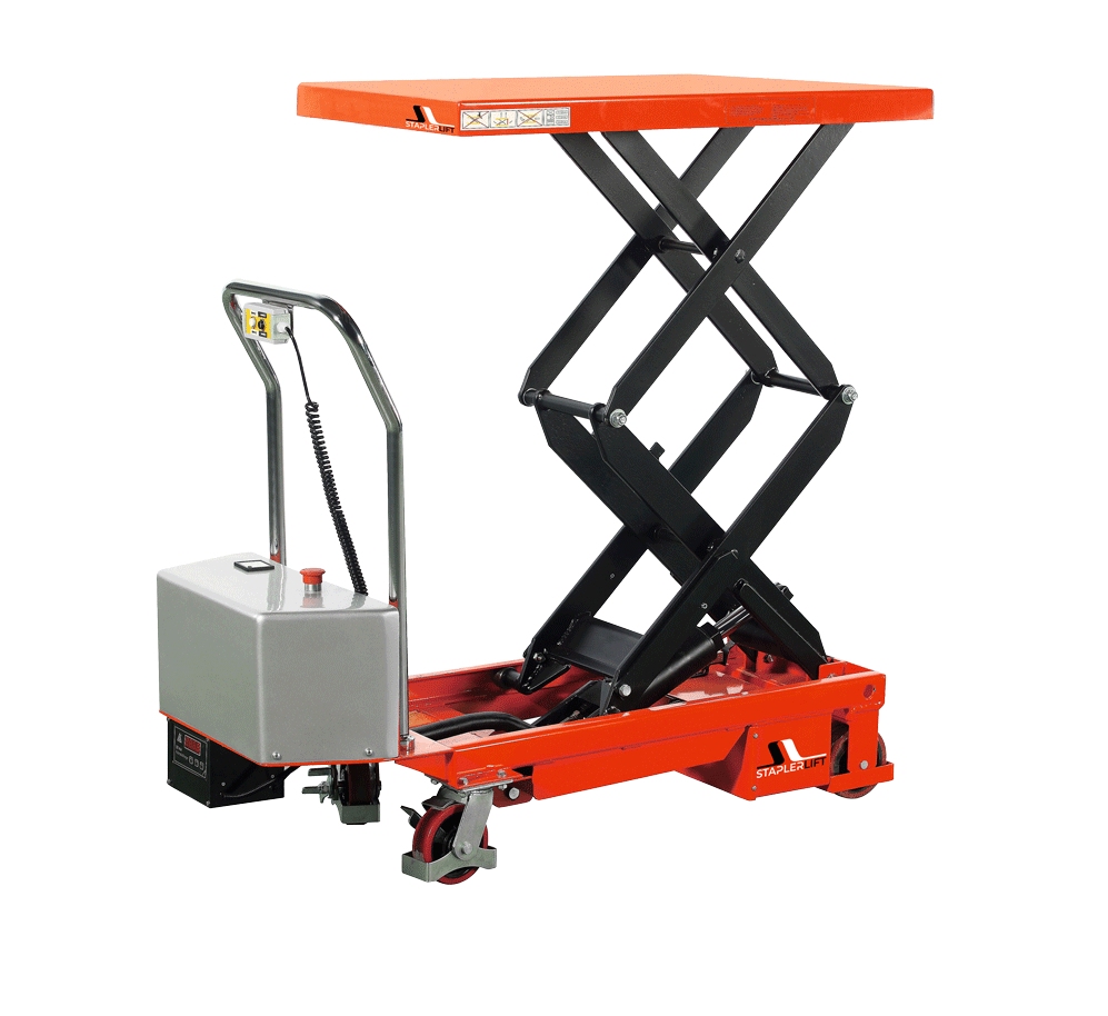 Electric Double Scissors Mobile Lifting Table PLUS+