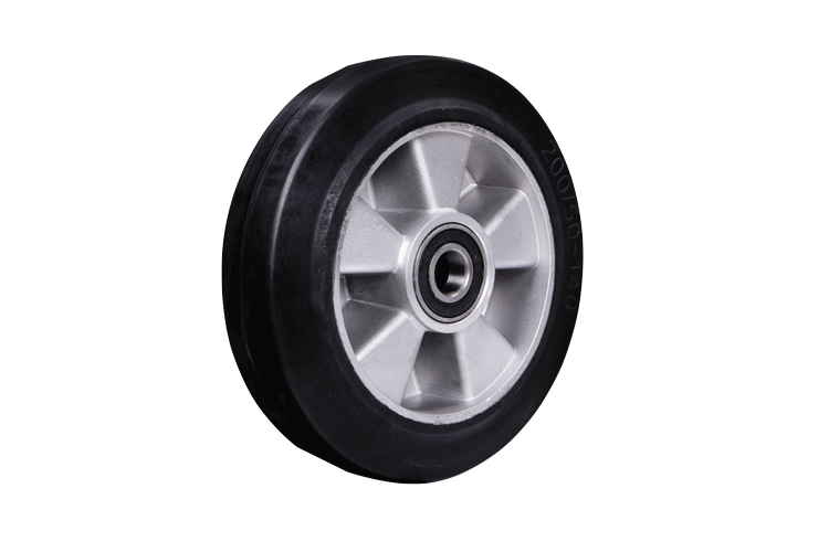 Lenkrad Vollgummi 200 x 50 mm für Hubwagen