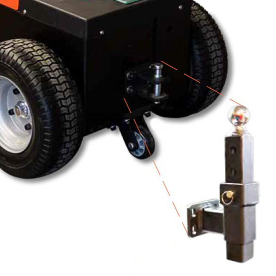Kugelkopf-Kupplung mit Aufnahme für Elektroschlepper 2500kg PLUS+