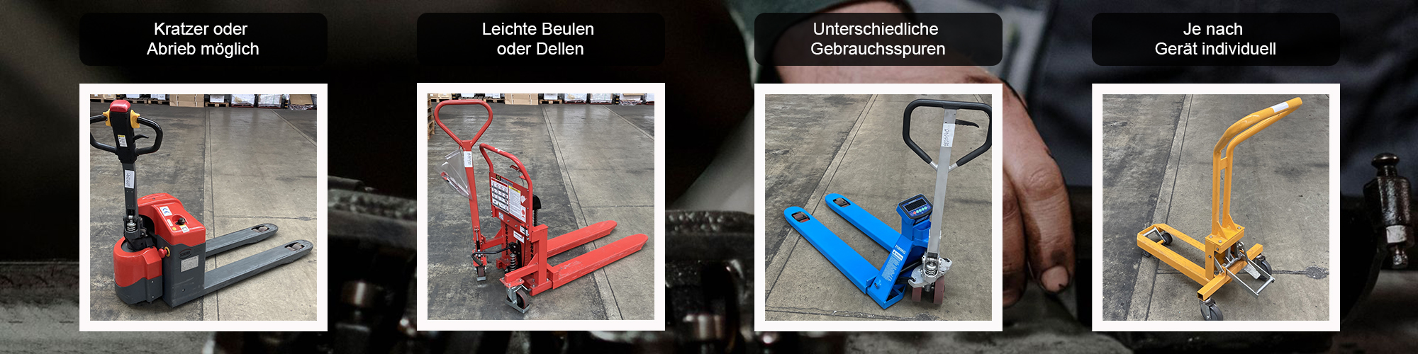 Gebrauchte Hubwagen, Stapler und andere Flurfördergeräte bei Staplerlift - C-Ware Gebrauchte Hubwagen, Stapler und Flurfördergeräte als C-Ware günstig bei Staplerlift kaufen - große Auswahl verfügbar